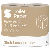 Satino PureSoft Toilet Paper Small Rolls 4x400