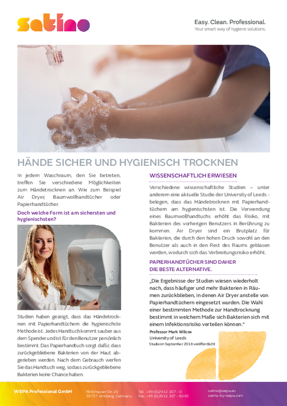 Hände sicher und hygienisch waschen