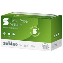 Papier toilette système Satino Comfort, grand rouleau, 100 m 2 ép.