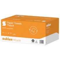 Satino HiCycle V-fold hand towels – white