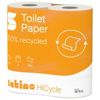 Satino HiCycle Papier toilette petits rouleaux 4x200